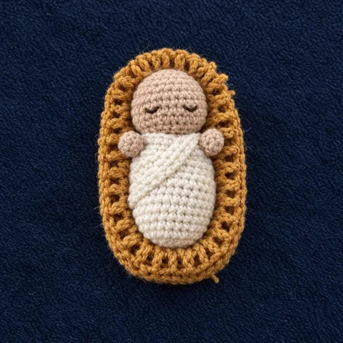 El Niño Dios tejido a crochet